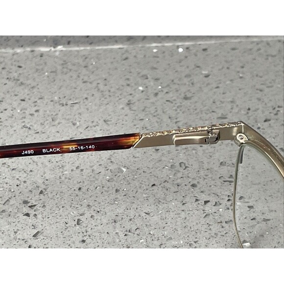 JONES NEW YORK J490 BLACK full rim 55/16/140 FLEX HINGE EYEGLASSES Frames Only main image 5